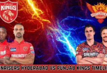 sunrisers hyderabad vs punjab kings timeline