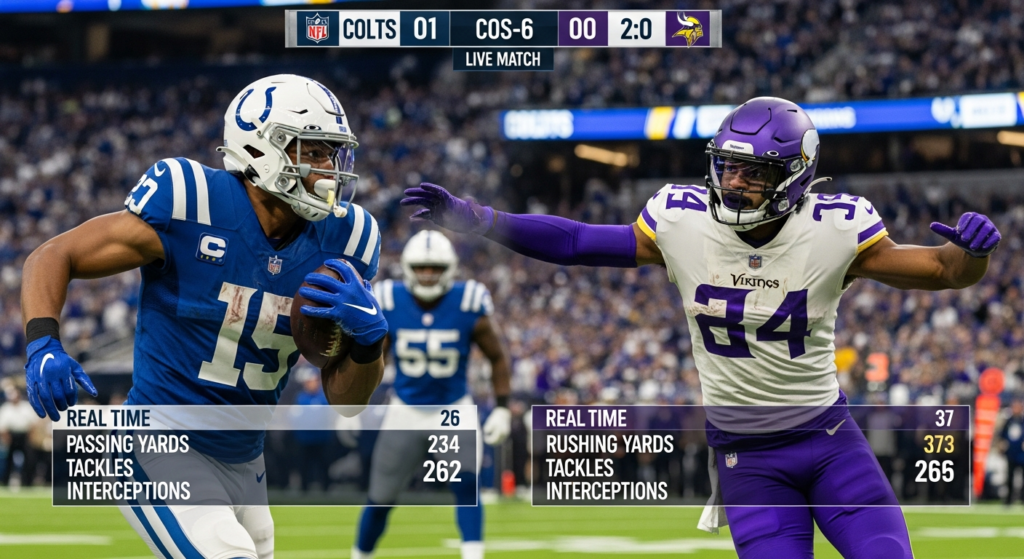 Indianapolis Colts vs Minnesota Vikings match player stats