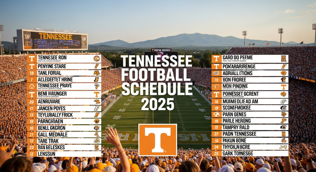 Tennessee football schedule 2025